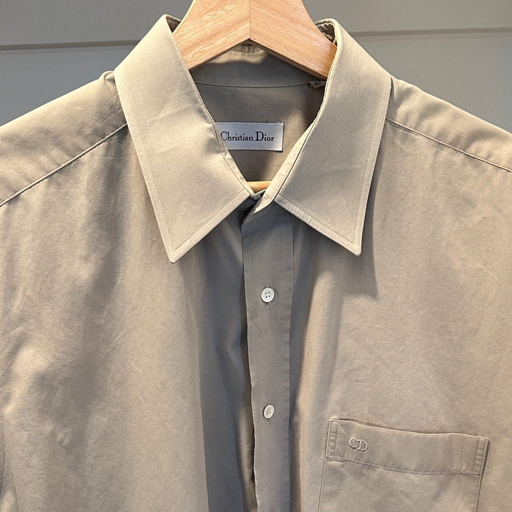 Dior Men's Classic Gray Dress Shirt